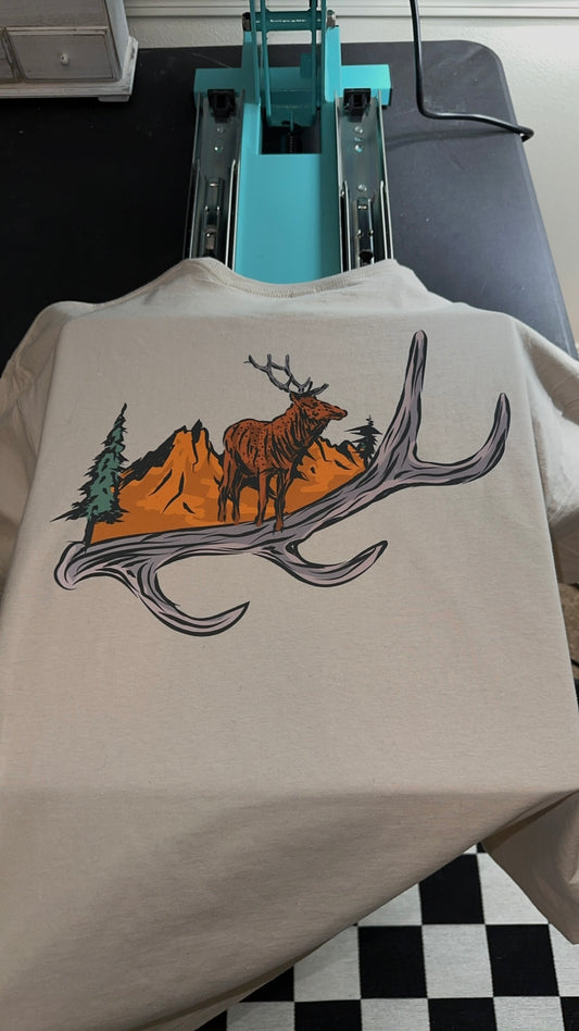 Elk antler T-shirt