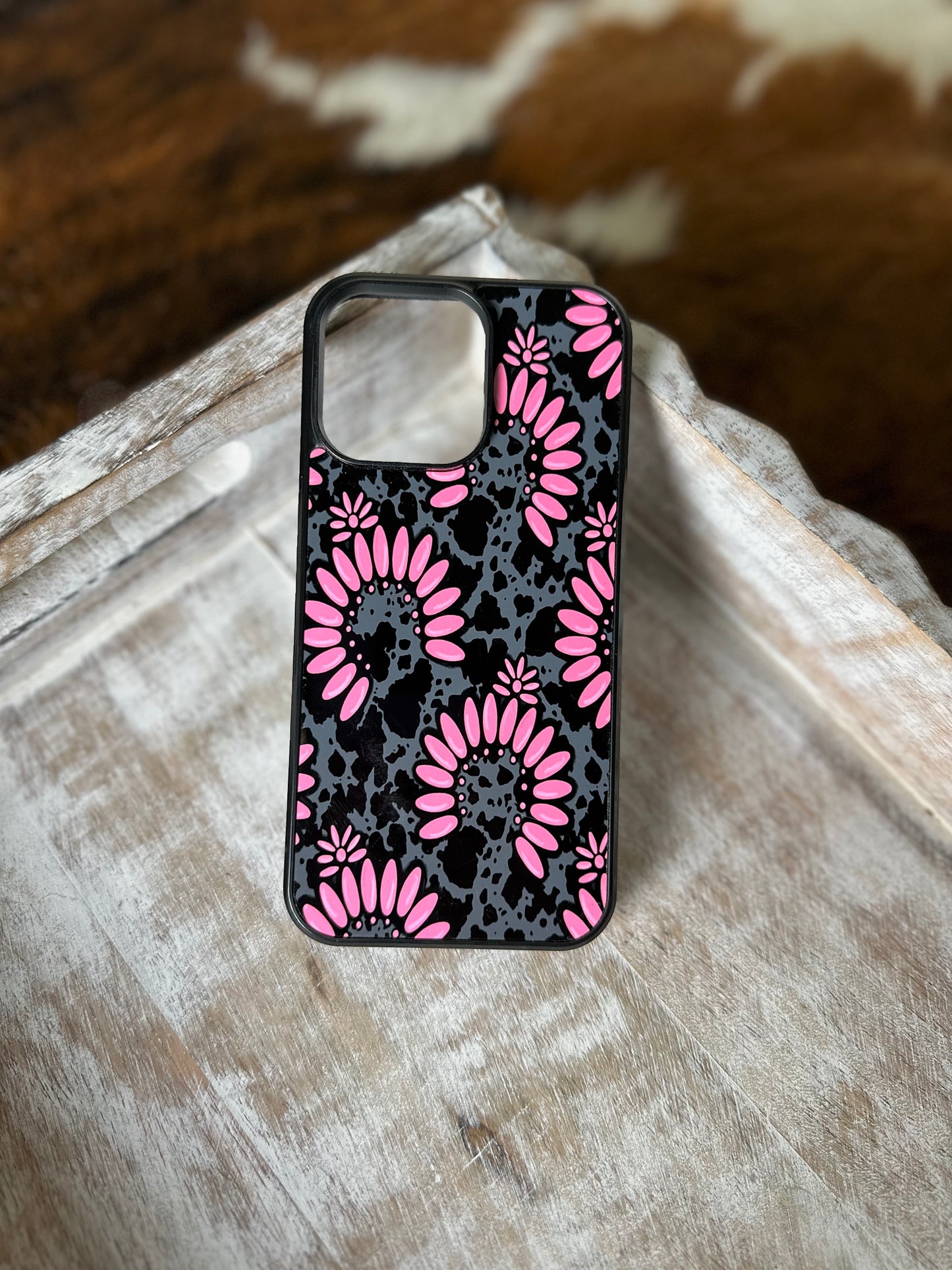 Pink concho phone case